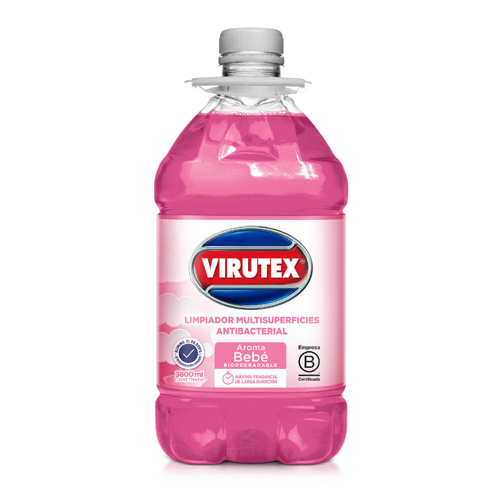 Limpiador Multisuperficies Antibacterial Virutex Bebé 3.8L