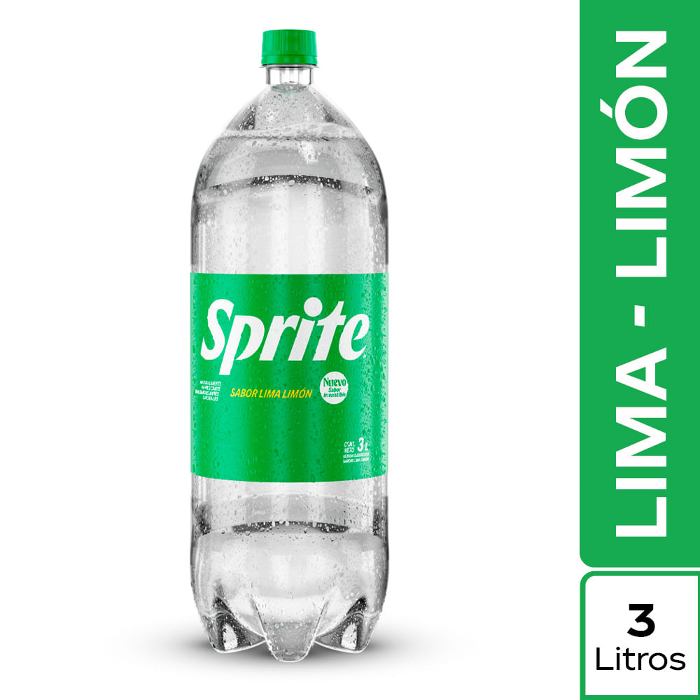 Gaseosa Sprite Lima Limón Botella 3L
