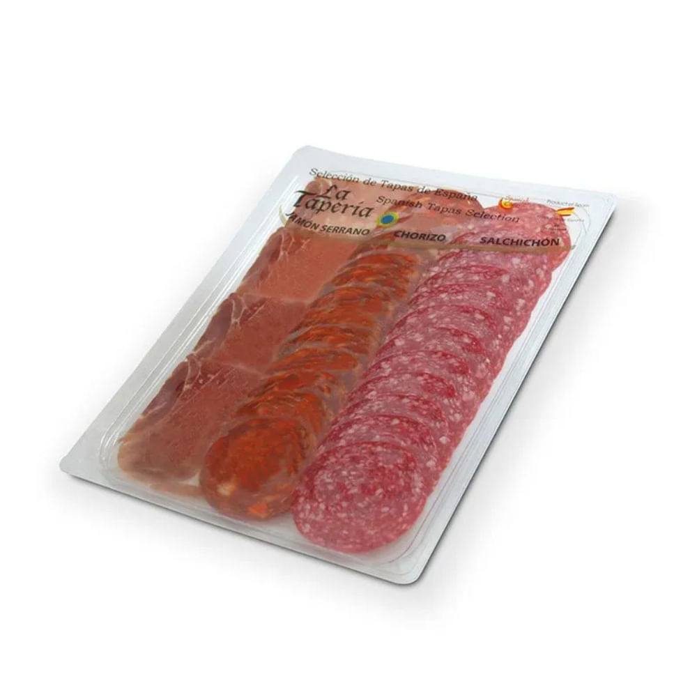 Tapas de España La Taperia 150g: Jamón Serrano + Chorizo + Salchichón