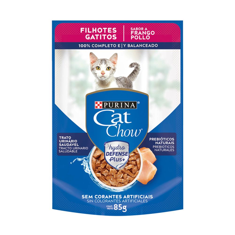 Trocitos en Salsa Cat Chow Gatito Pollo 85g