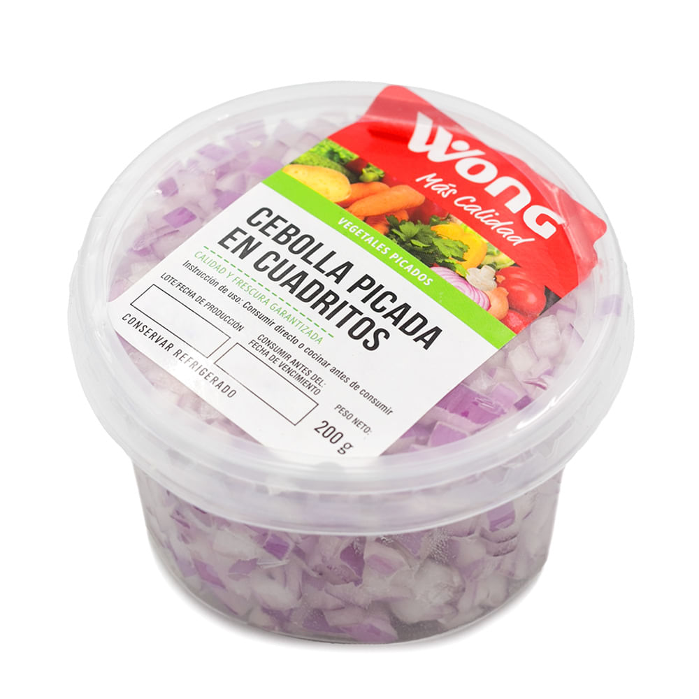 Cebolla Picada en Cuadritos Wong 200g