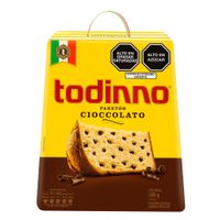 Panetón con Gotas Sabor Chocolate Todinno Cioccolato 500g