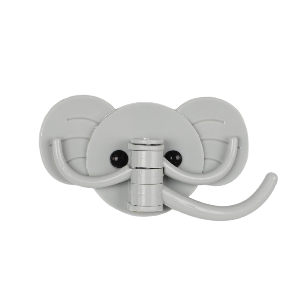 Twopack Perchas Krea Plástico Elefante 2 Ganchos
