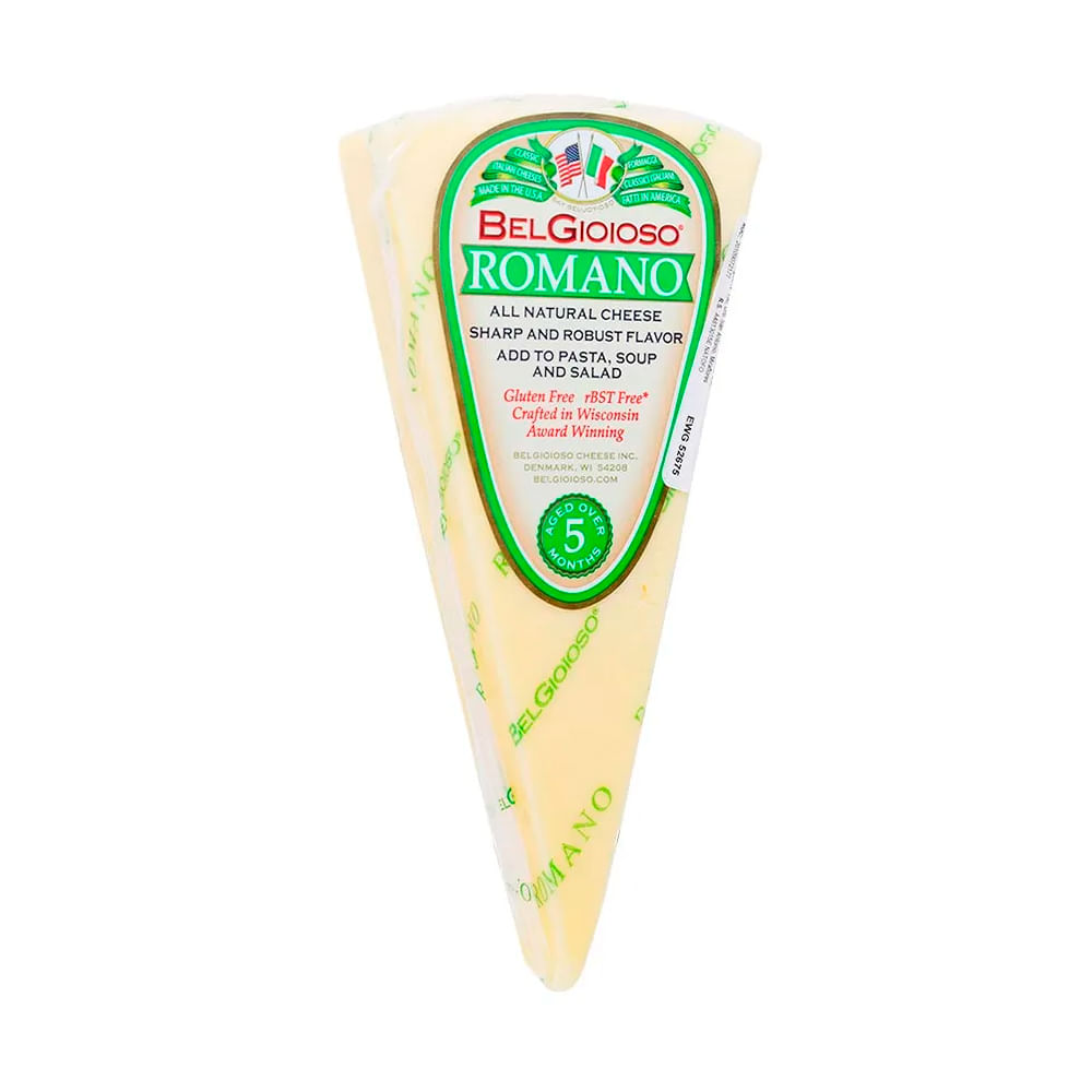 Queso Duro Romano BelGioioso Cuña 140 gr