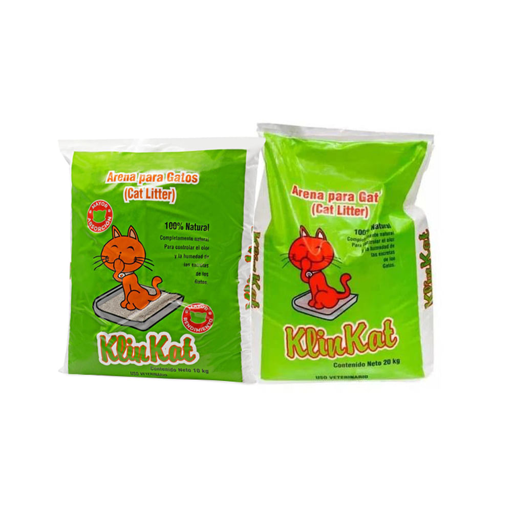 Pack KlinKat: Arena para Gatos Bolsa 20Kg + 10Kg