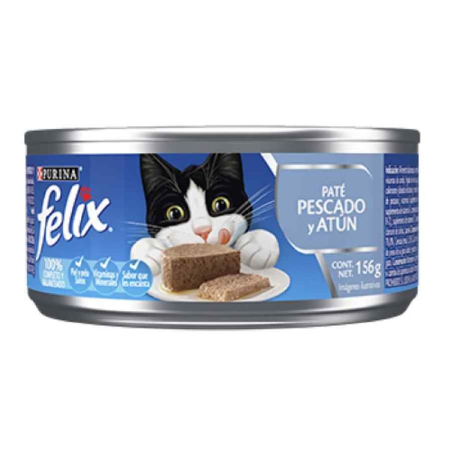 Alimento Húmedo para Gatos Sabor Paté Pescado y Atún Felix 156g