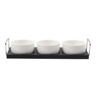 Set Pocillos Krea Base Negra 3un