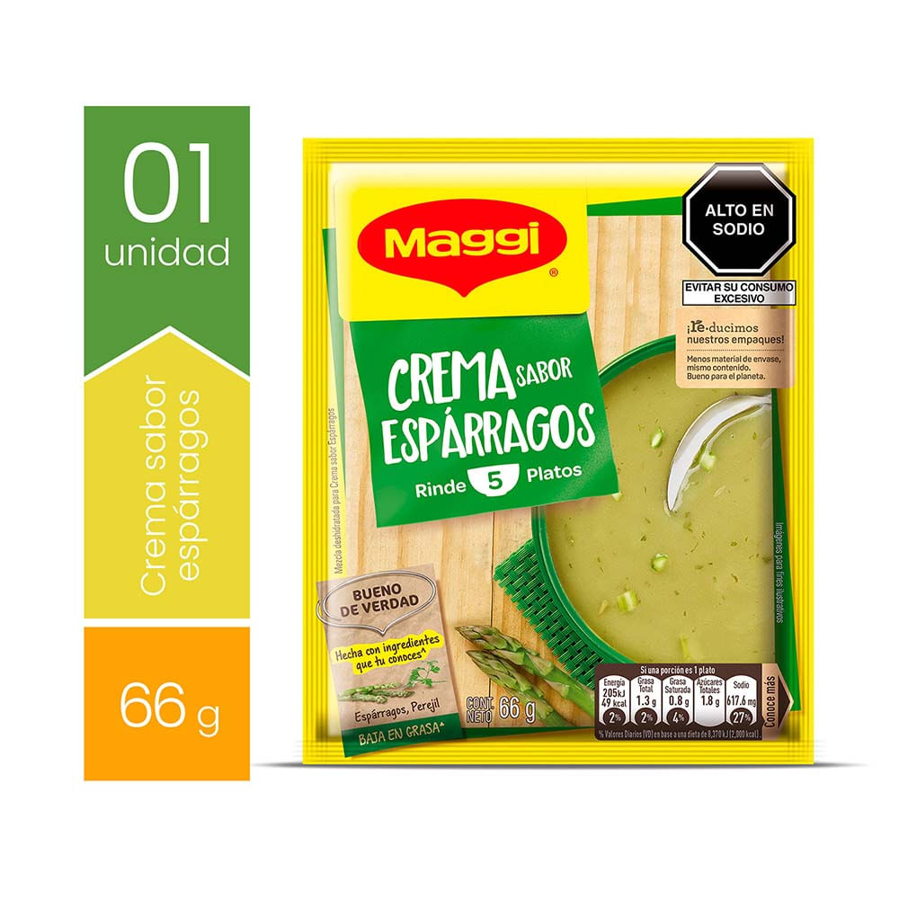 Crema Instantánea Maggi Sabor Espárragos 65g