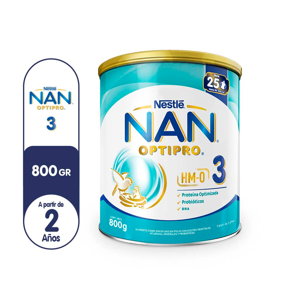 Alimento Complementario en Polvo NAN Optipro 3 Lata 800g