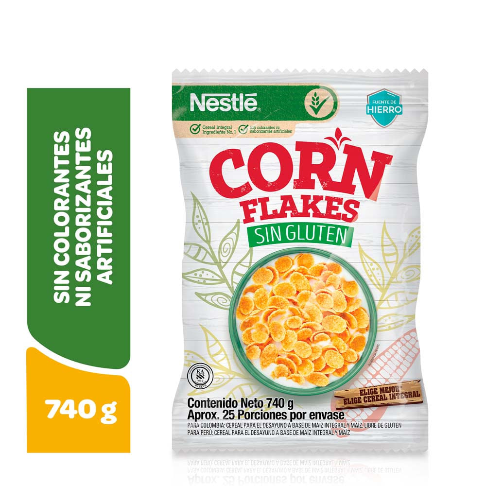 Cereal Corn Flakes Sin Gluten 740g