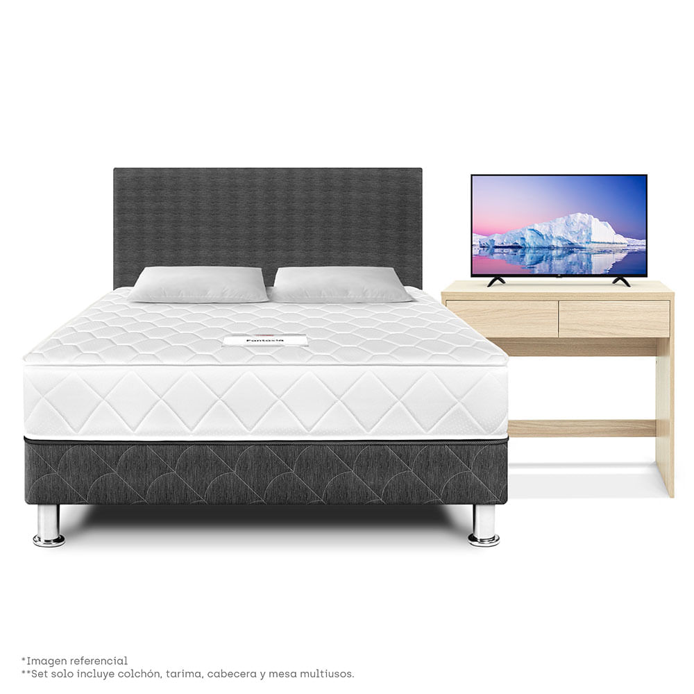 Dormitorio Paraíso Fantasía + Mesa Multiusos 2 Plazas