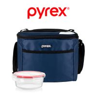 Lonchera Juvenil Tótem Azul con Refractario Ev Pyrex