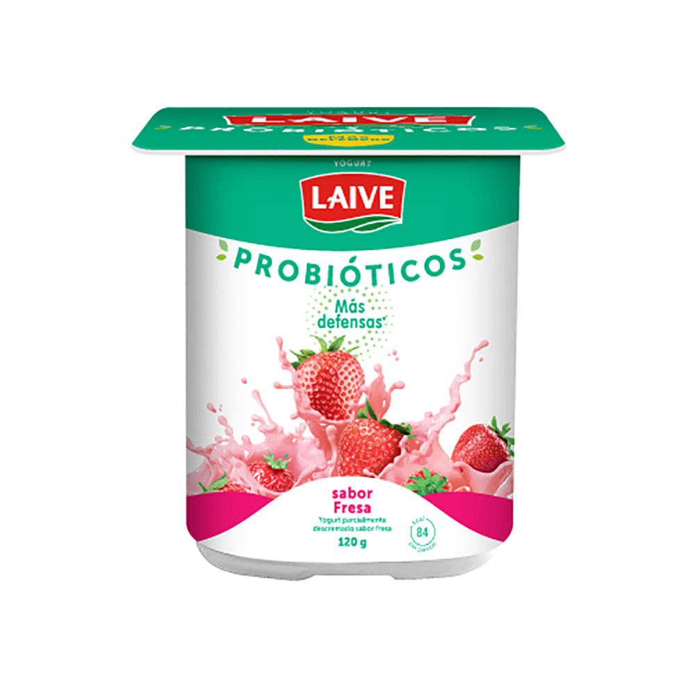 Yogurt Cremoso Sabor Fresa Laive Pixar 120g