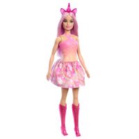 Barbie Unicornio Falda de Ensueño Rosa
