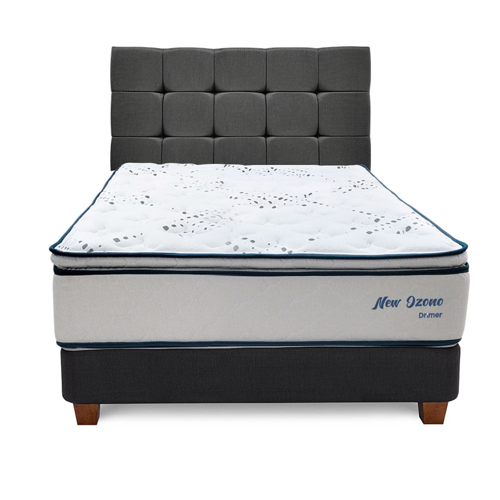 Dormitorio Drimer Americano New Ozono Gris 2 Plazas