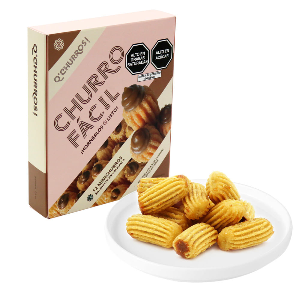 Mini Churros con Manjar Blanco Q'Churros 12un
