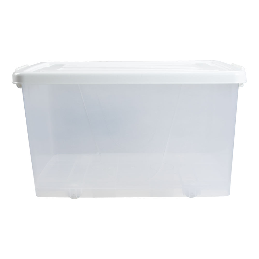 Caja Organizadora Transparente con Ruedas Krea 80L Surtido