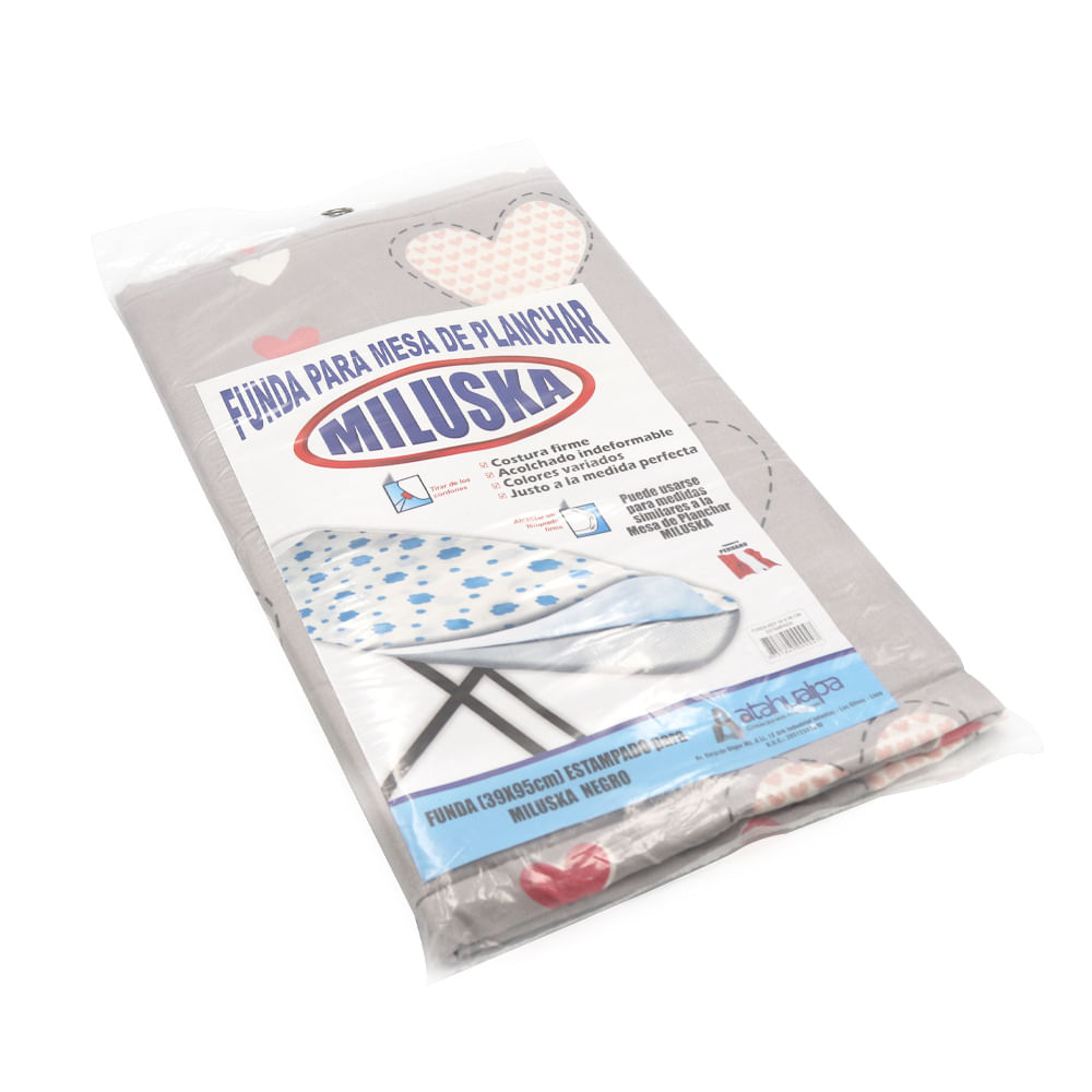 Funda para Mesa de Planchar Miluska 39x95cm Corazones
