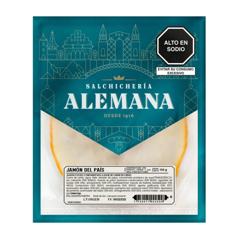 Jamón del País Salchichería Alemana 150g