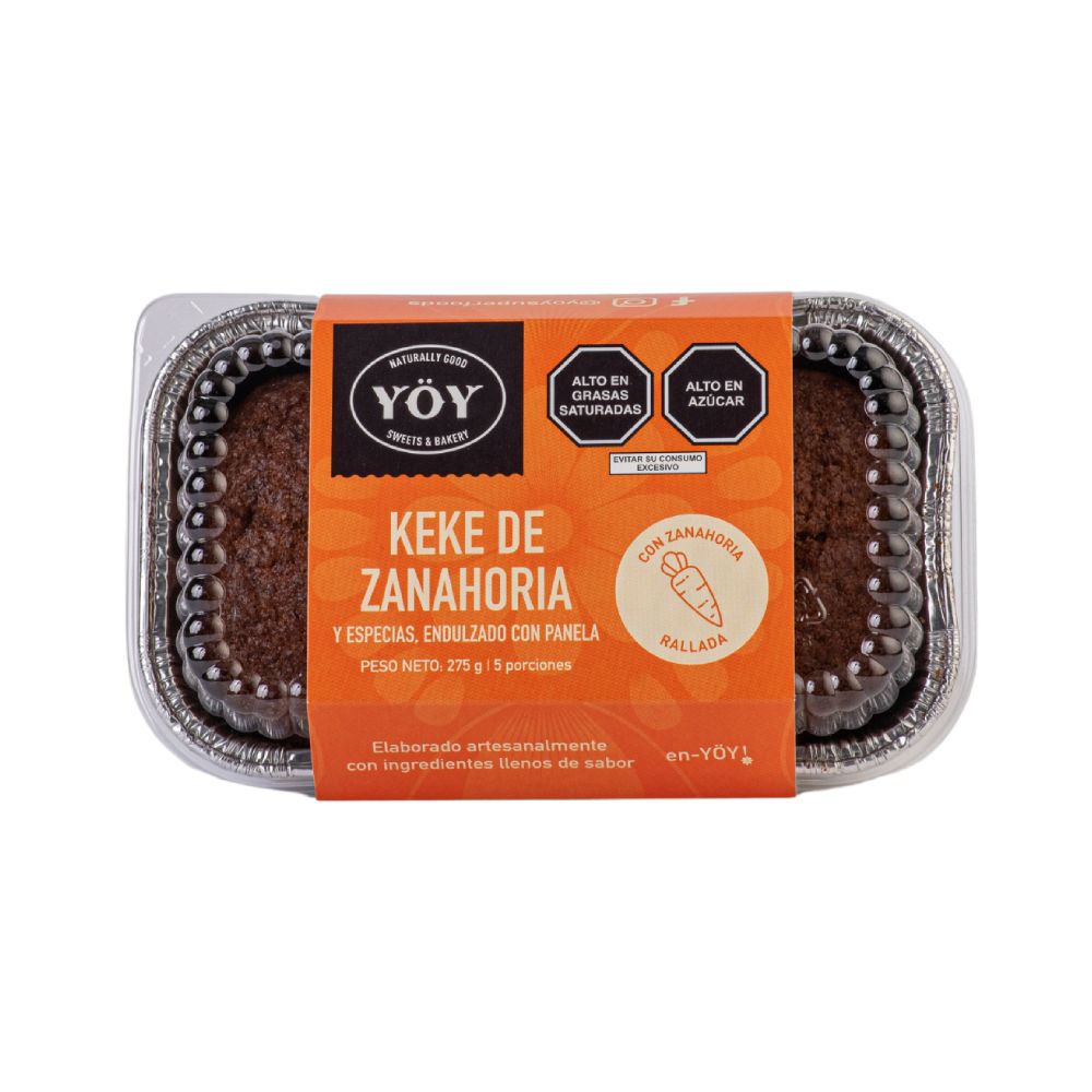 Keke Vegano de Zanahoria Yöy 275g