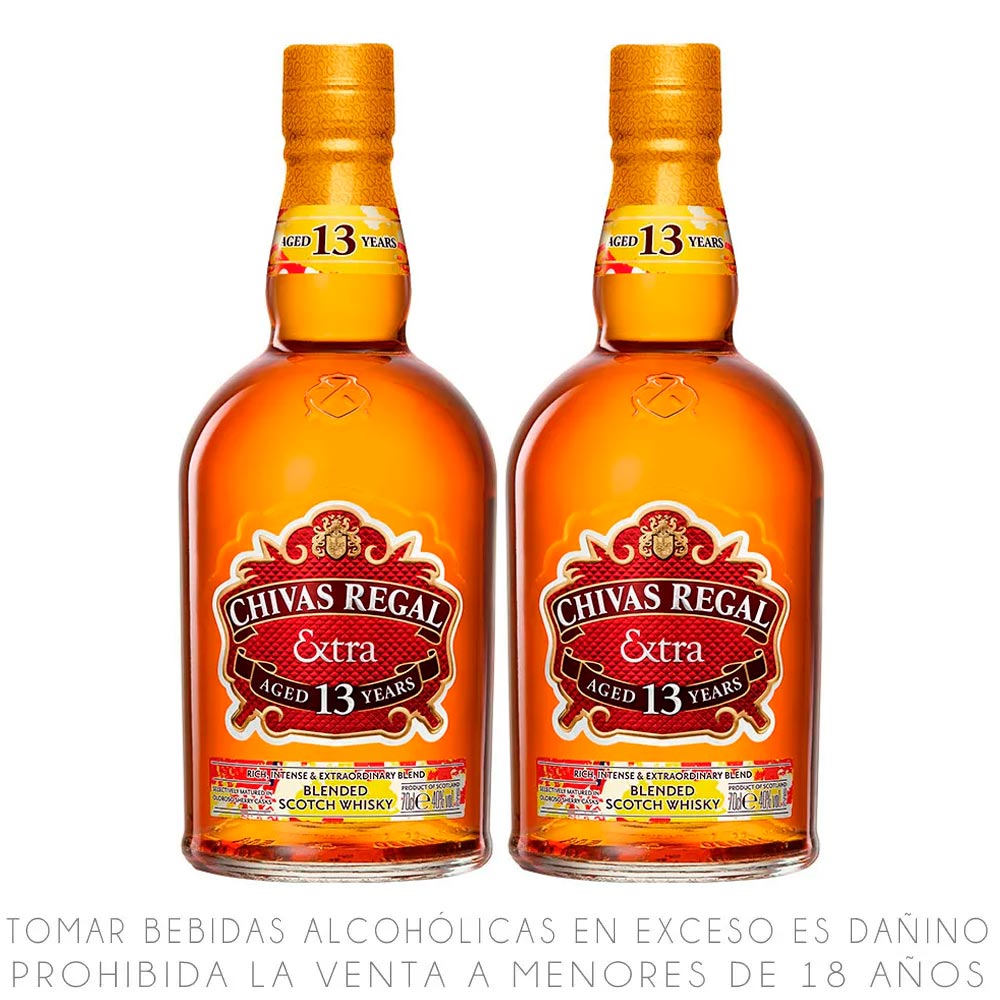 Twopack Whisky Chivas Regal Extra 13 Años 700ml