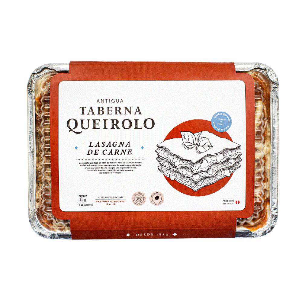 Lasagna de Carne Taberna Queirolo 1kg