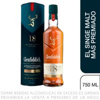 Whisky Glenfiddich 18 Años Botella 750ml