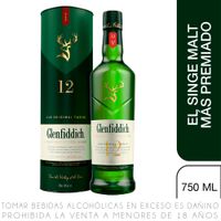 Whisky Glenfiddich 12 Años Botella 750ml