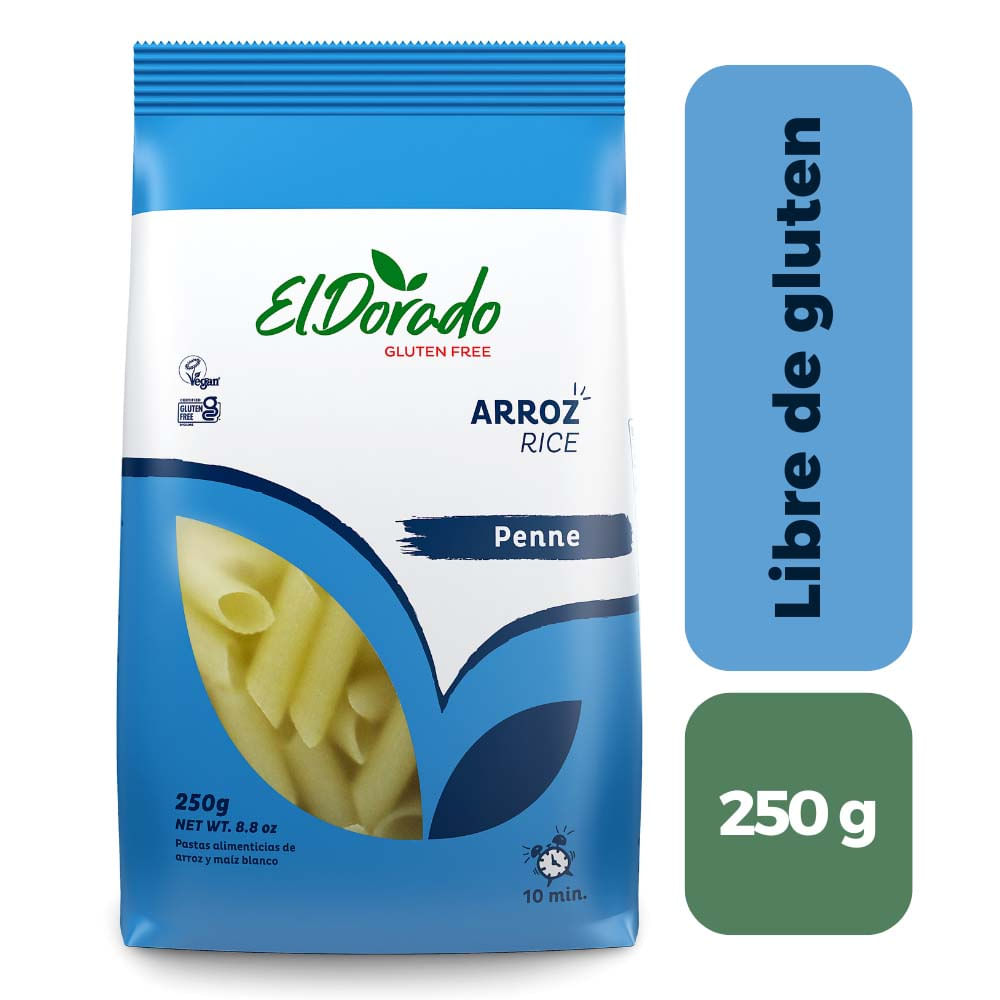 Pasta de Arroz Penne Sin Gluten El Dorado Bolsa 250 g