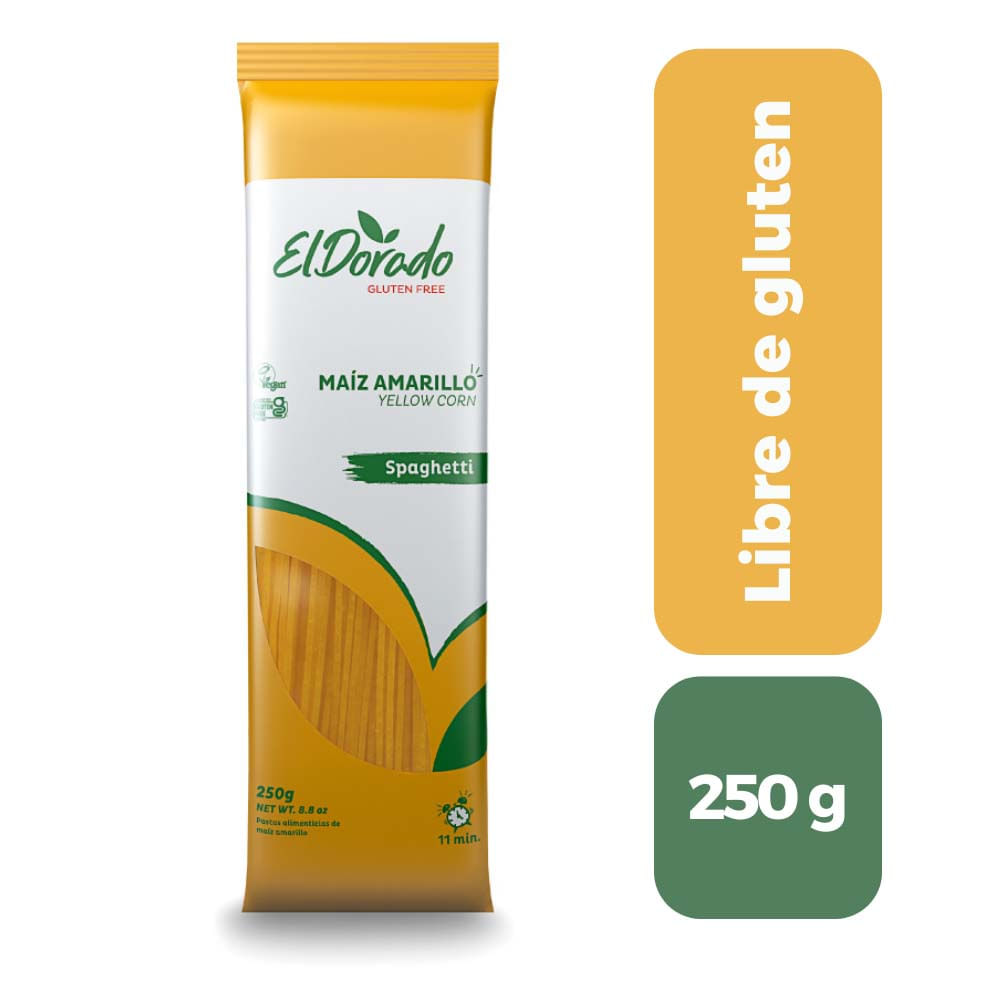 Pasta de Maíz Spaghetti Sin Gluten El Dorado Bolsa 250 g