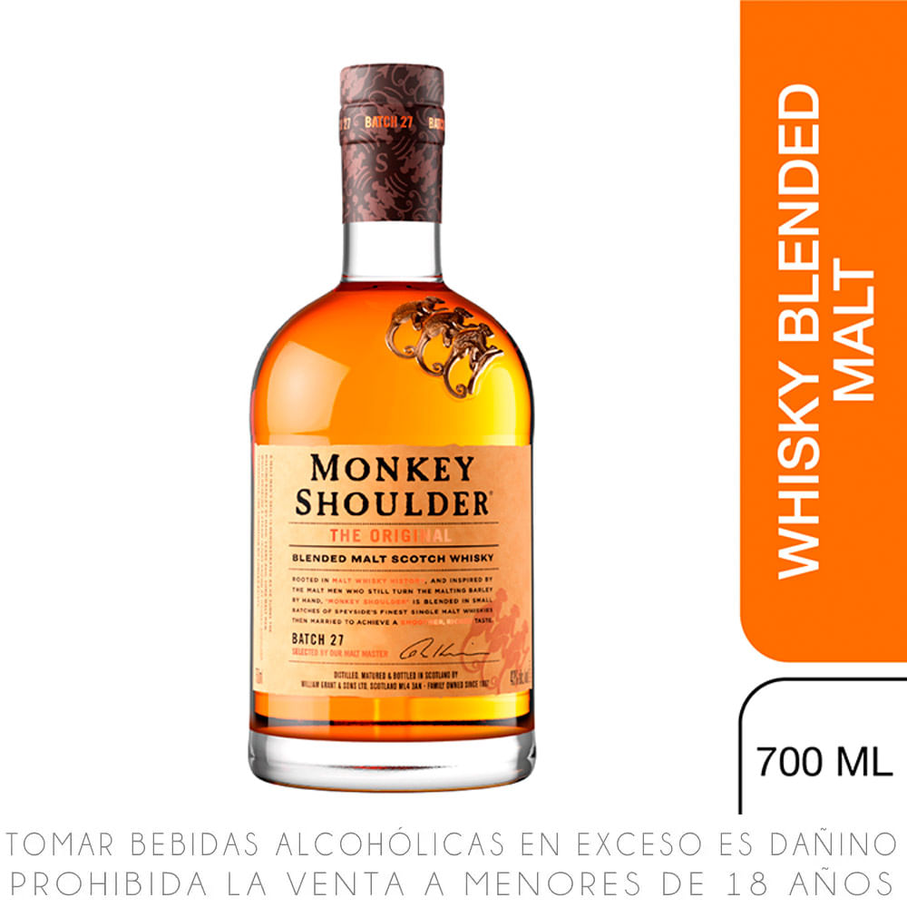 Whisky Monkey Shoulder The Original Botella 700ml