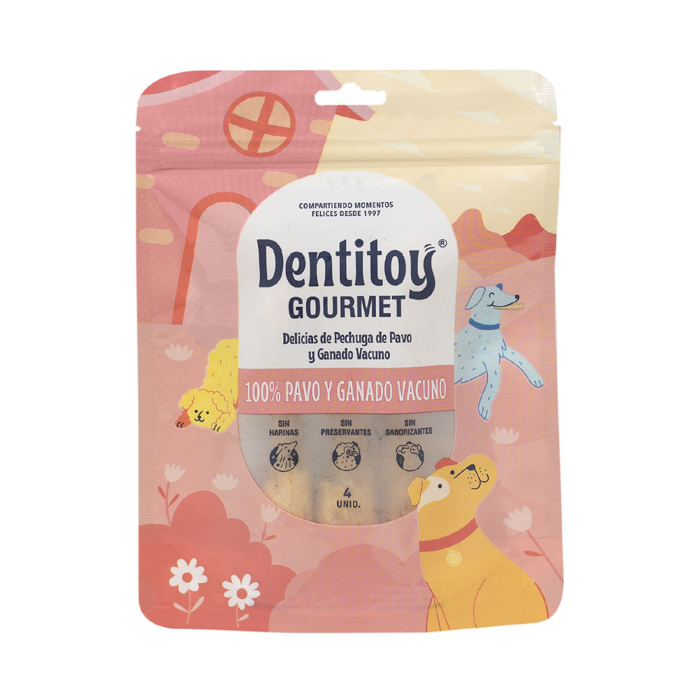 Delicias Pechuga de Pavo y Vacuno Dentitoy 4un