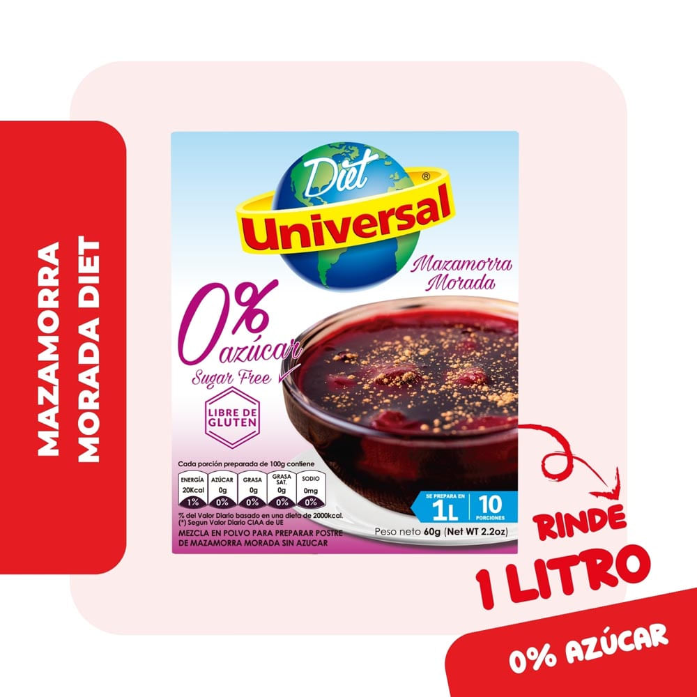 Mazamorra Diet Universal Morada Caja 60 g