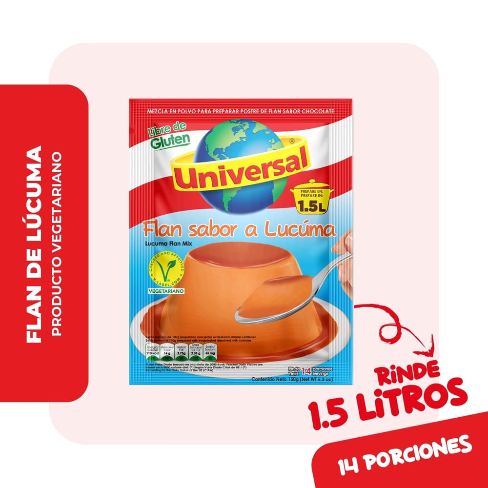 Flan de Lúcuma Universal 150g