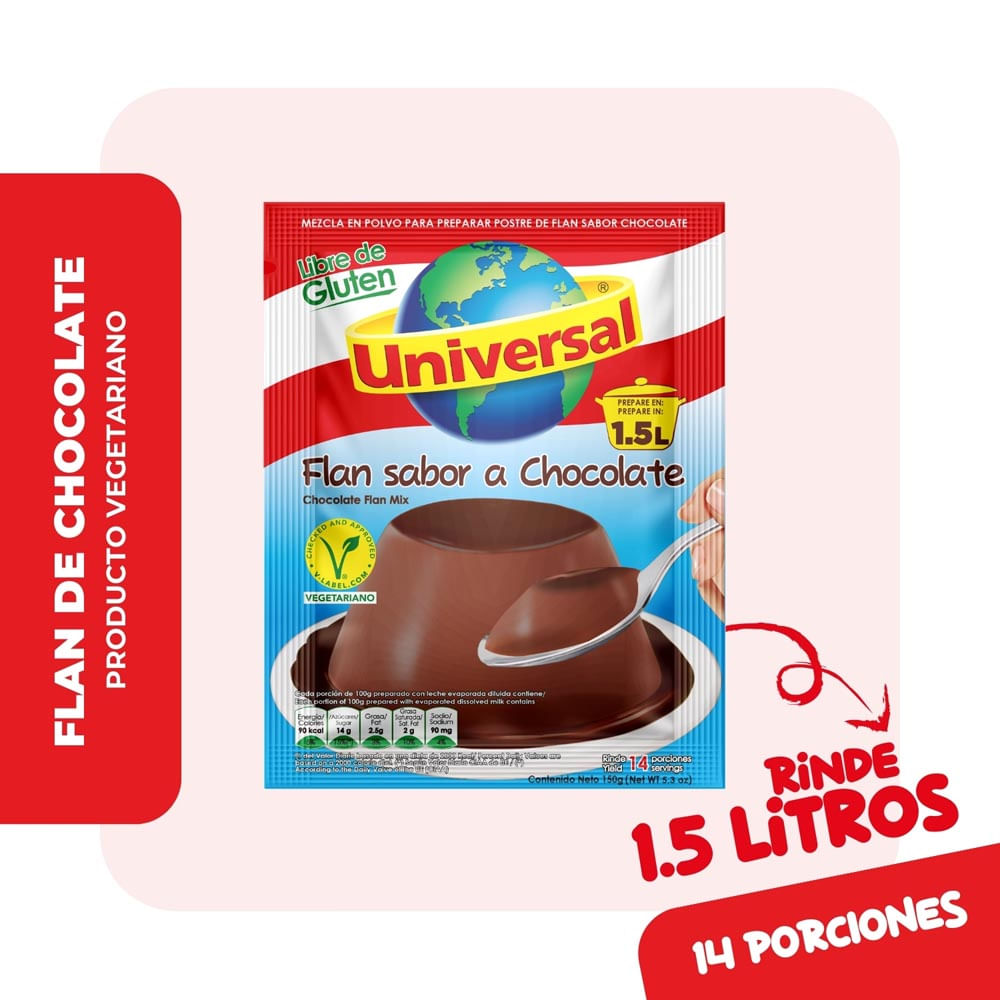 Flan de Chocolate Universal Sobre 150 g