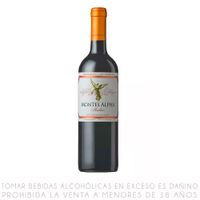 Vino Tinto Malbec Montes Alpha Botella 750ml