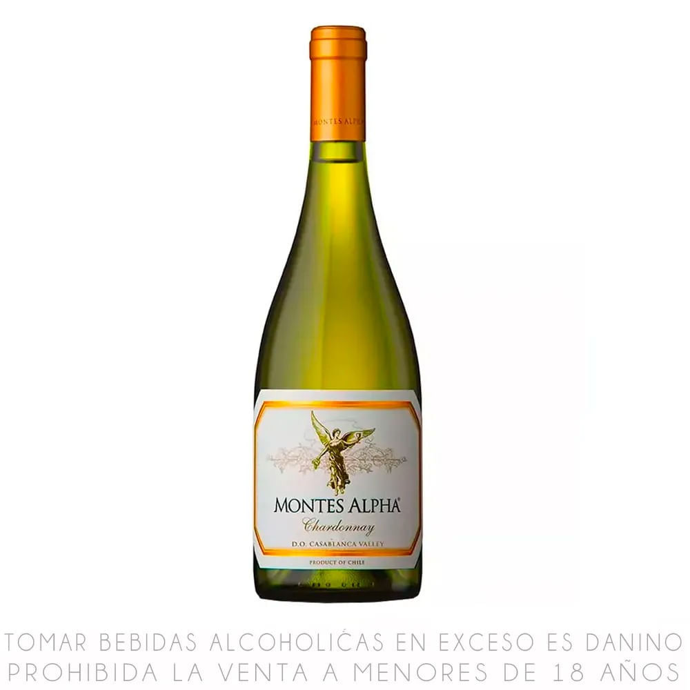 Vino Blanco Chardonnay Montes Alpha Botella 750ml