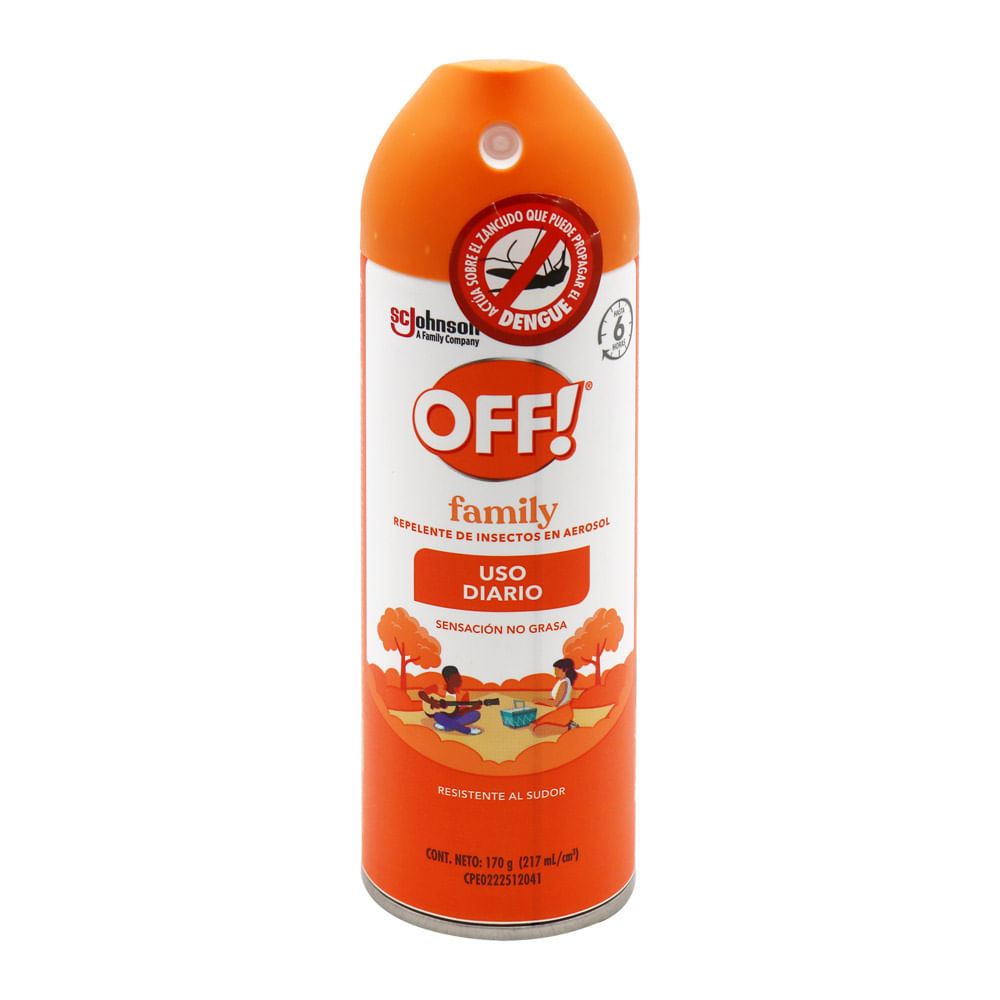 Repelente de Insectos en Aerosol OFF! Family 170g