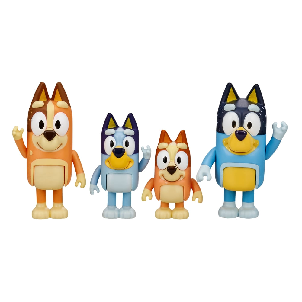 Pack x4 Figuras Bluey Serie 11
