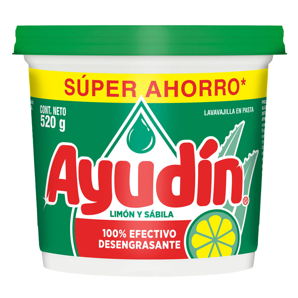 Lavavajillas en Pasta Ayudín Limón y Sábila 520g