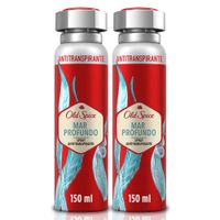 Twopack Antitranspirante en Aerosol Old Spice Mar Profundo 150ml