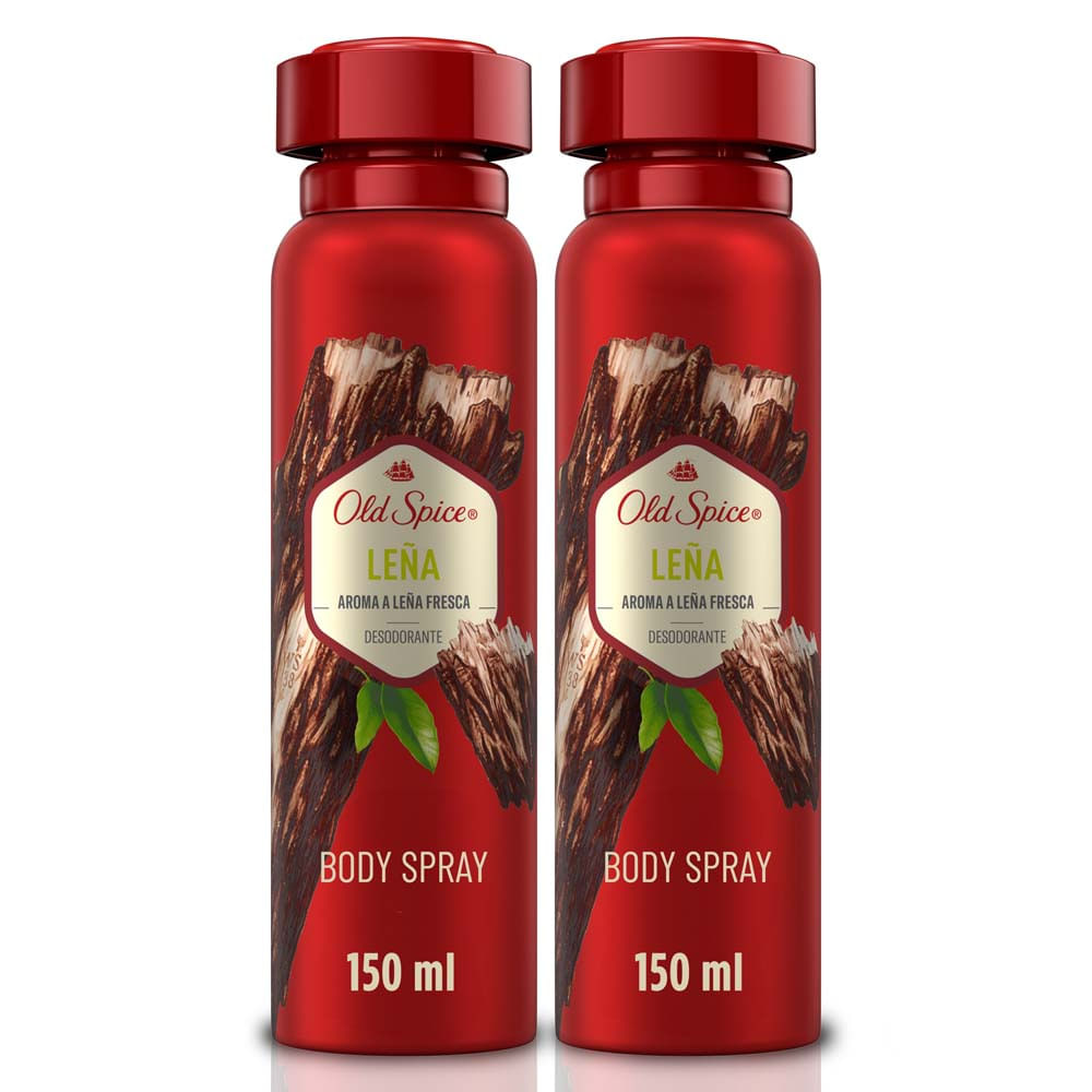 Twopack Desodorante Corporal Old Spice Leña 150ml