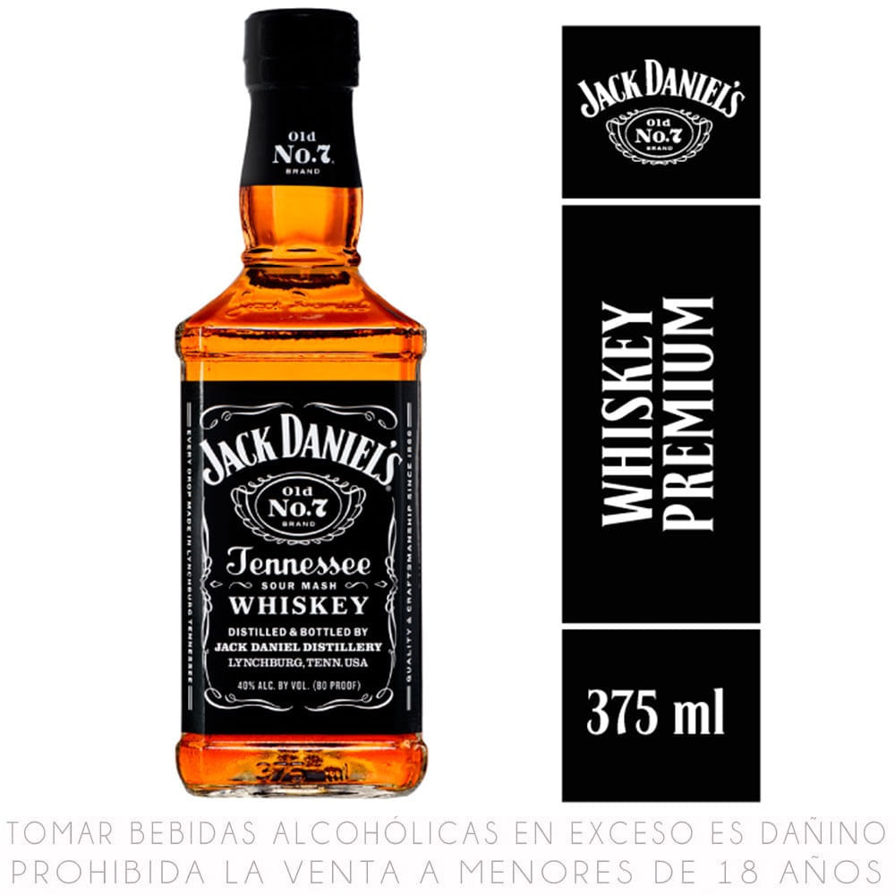 Whisky Jack Daniels Botella 375 ml