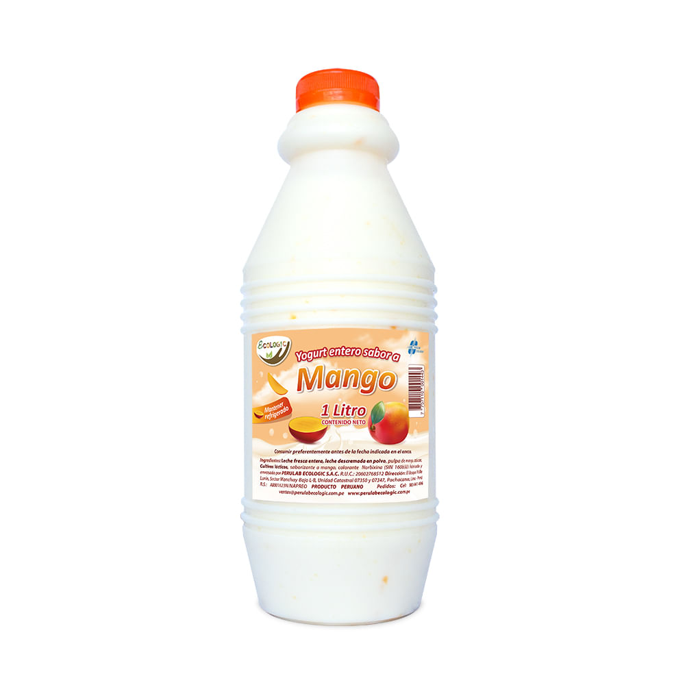 Yogurt Bebible Ecologic Sabor Mango 1L