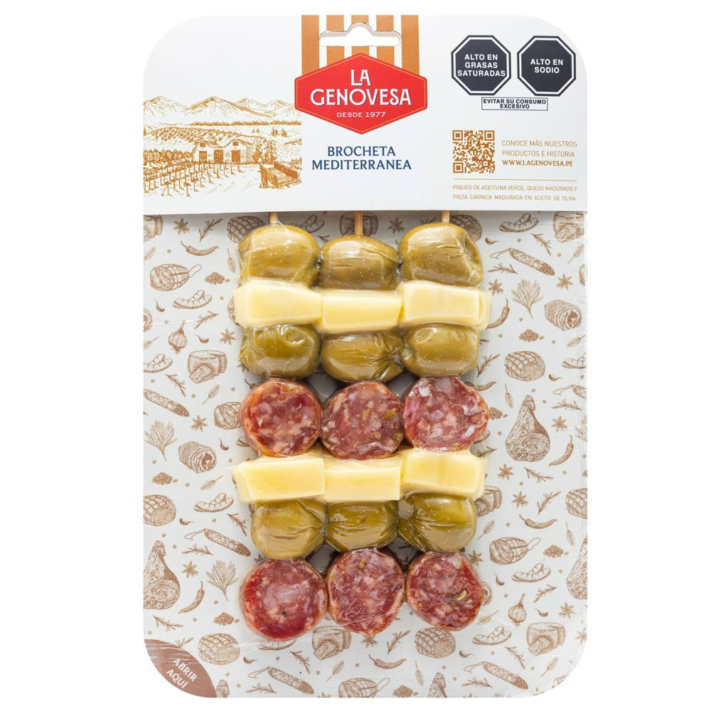 Brocheta Mediterránea La Genovesa 190g