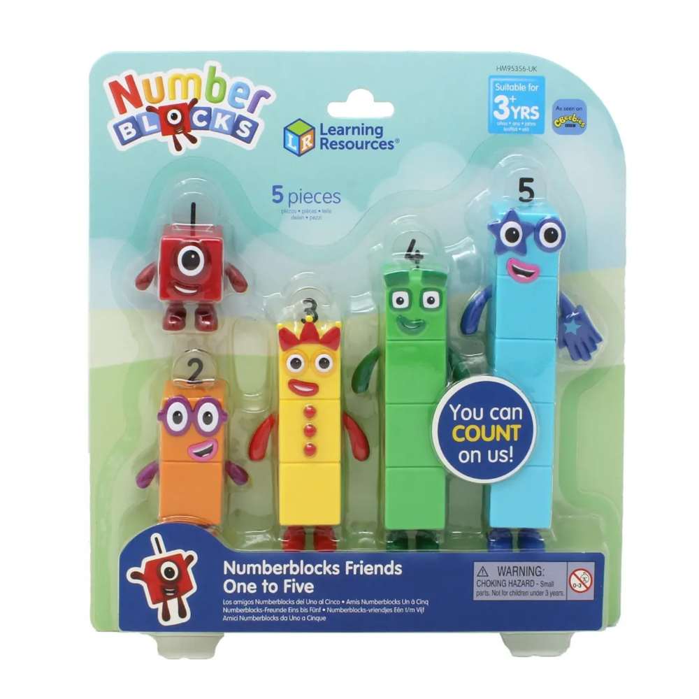 Set de Figuras Numberblocks del Uno al Cinco