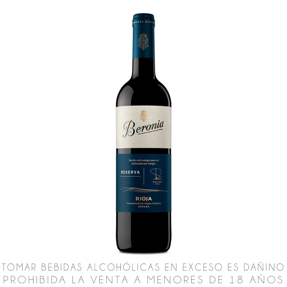 Vino Tinto Blend Beronia Reserva Botella 750ml