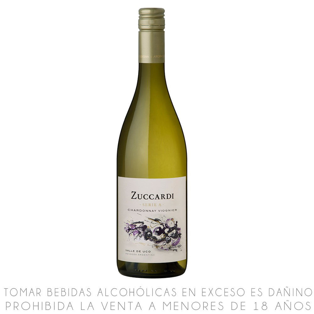 Vino Blanco Chardonnay Viognier Zuccardi Serie A Botella 750ml