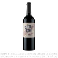Vino Tinto Malbec Royal Road Botella 750ml
