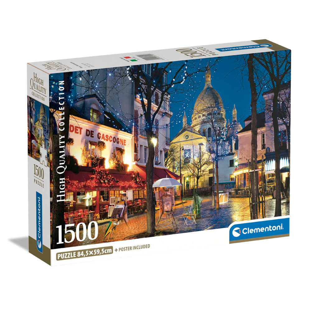 Rompecabezas 1500 Paris Montmartre Compact Box